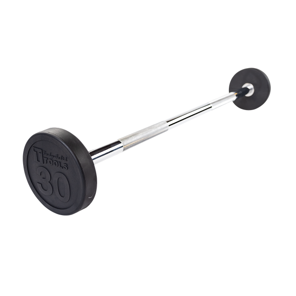 Body-Solid Rubber Coated Fixed Straight Barbell