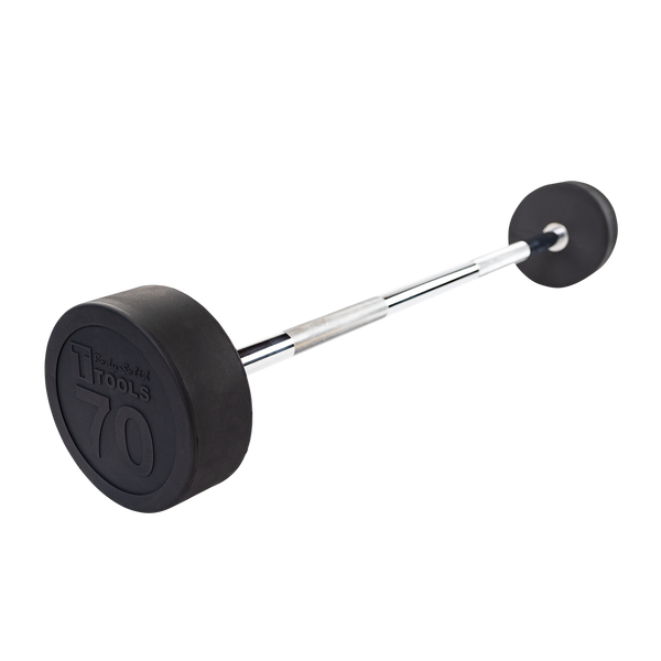 Body-Solid Rubber Coated Fixed Straight Barbell