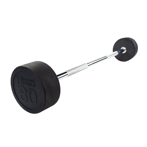 Body-Solid Rubber Coated Fixed Straight Barbell
