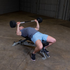 Body-Solid Rubber Coated Fixed Straight Barbell