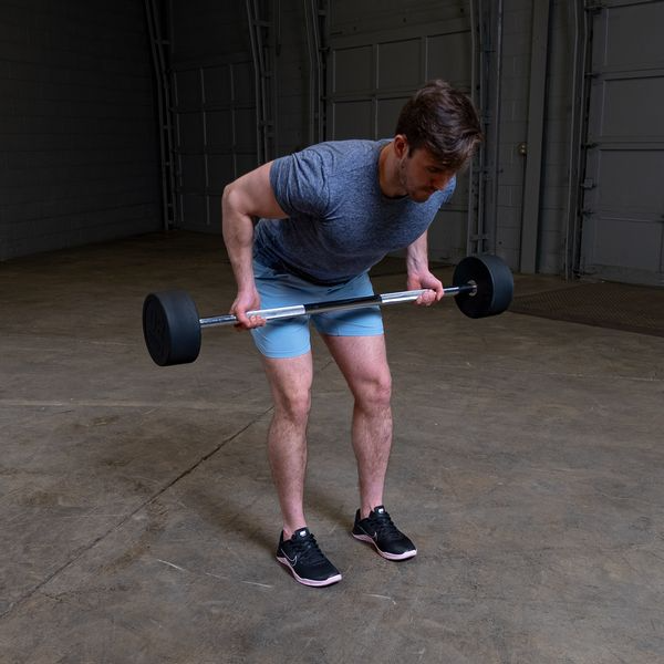 Body-Solid Rubber Coated Fixed Straight Barbell