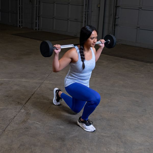Body-Solid Rubber Coated Fixed Straight Barbell