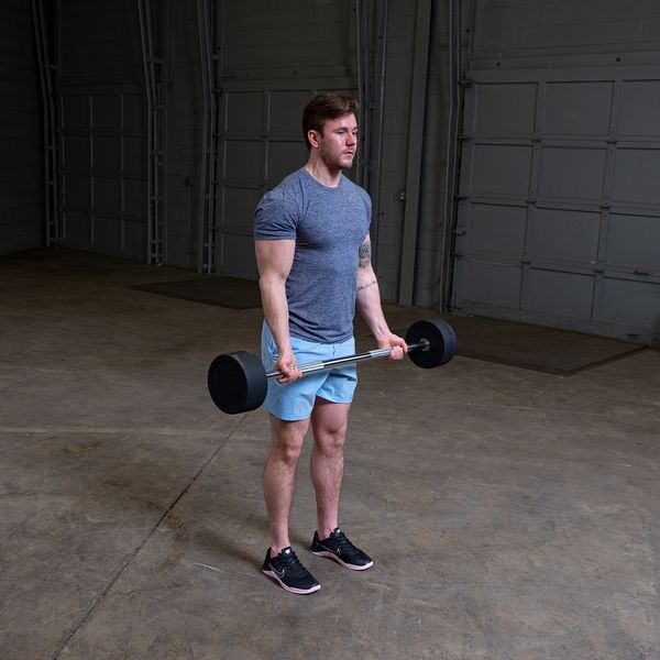 Body-Solid Rubber Coated Fixed Straight Barbell