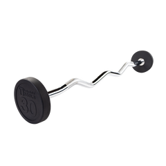 Body-Solid Rubber Coated Fixed Curl Barbell