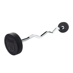 Body-Solid Rubber Coated Fixed Curl Barbell
