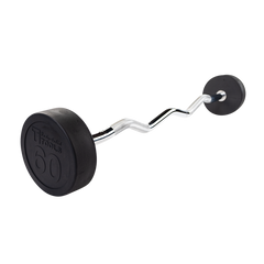 Body-Solid Rubber Coated Fixed Curl Barbell