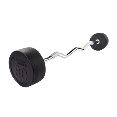 Body-Solid Rubber Coated Fixed Curl Barbell