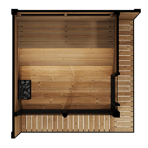 GL6 6 Person Outdoor Sauna Kit