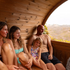 Almost Heaven Takoa 4-6 Person Half Moon Barrel Sauna (Heritage Collection)