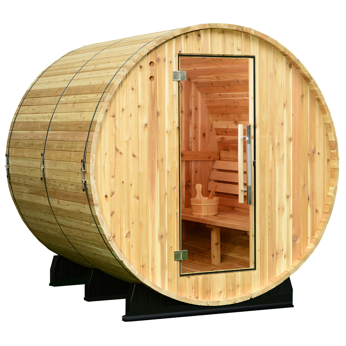 Almost Heaven Seneca 6-Person Classic Barrel Sauna