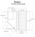 Almost Heaven Sutton 2-person Indoor Corner Sauna (Element Series)