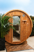 Almost Heaven Takoa 4-6 Person Half Moon Barrel Sauna (Heritage Collection)
