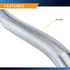Marcy Solid Steel Olympic Curl Bar | Chrome-Plated Weight Bar | SOC-49