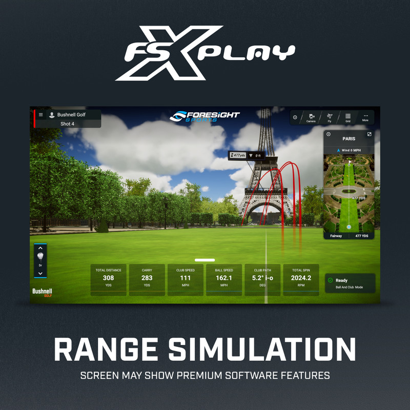 Bushnell Launch PRO Garage Golf Simulator Package