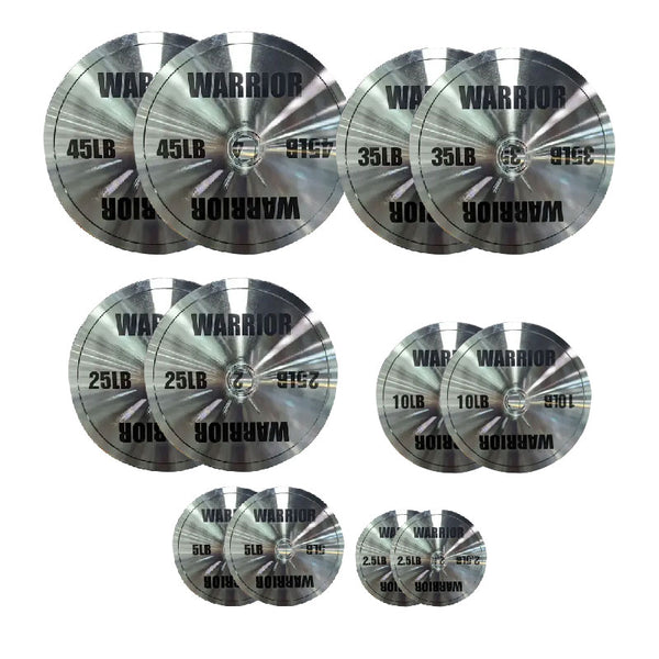 Warrior Chrome Olympic Weight Plates & Packages