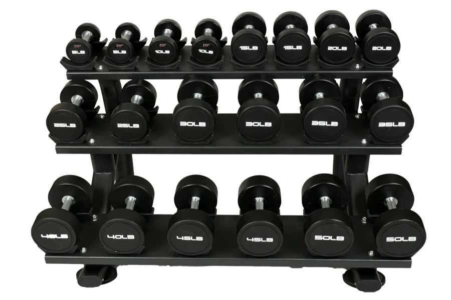 Warrior Dumbbell Saddle Rack 5-50lbs (10 Pair)