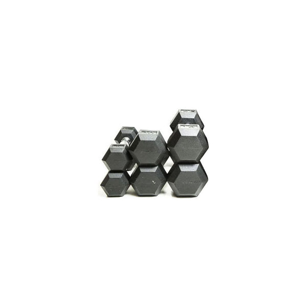 Rubber Hex Dumbbells & Packages