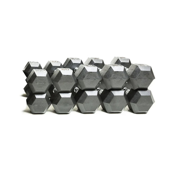 Rubber Hex Dumbbells & Packages