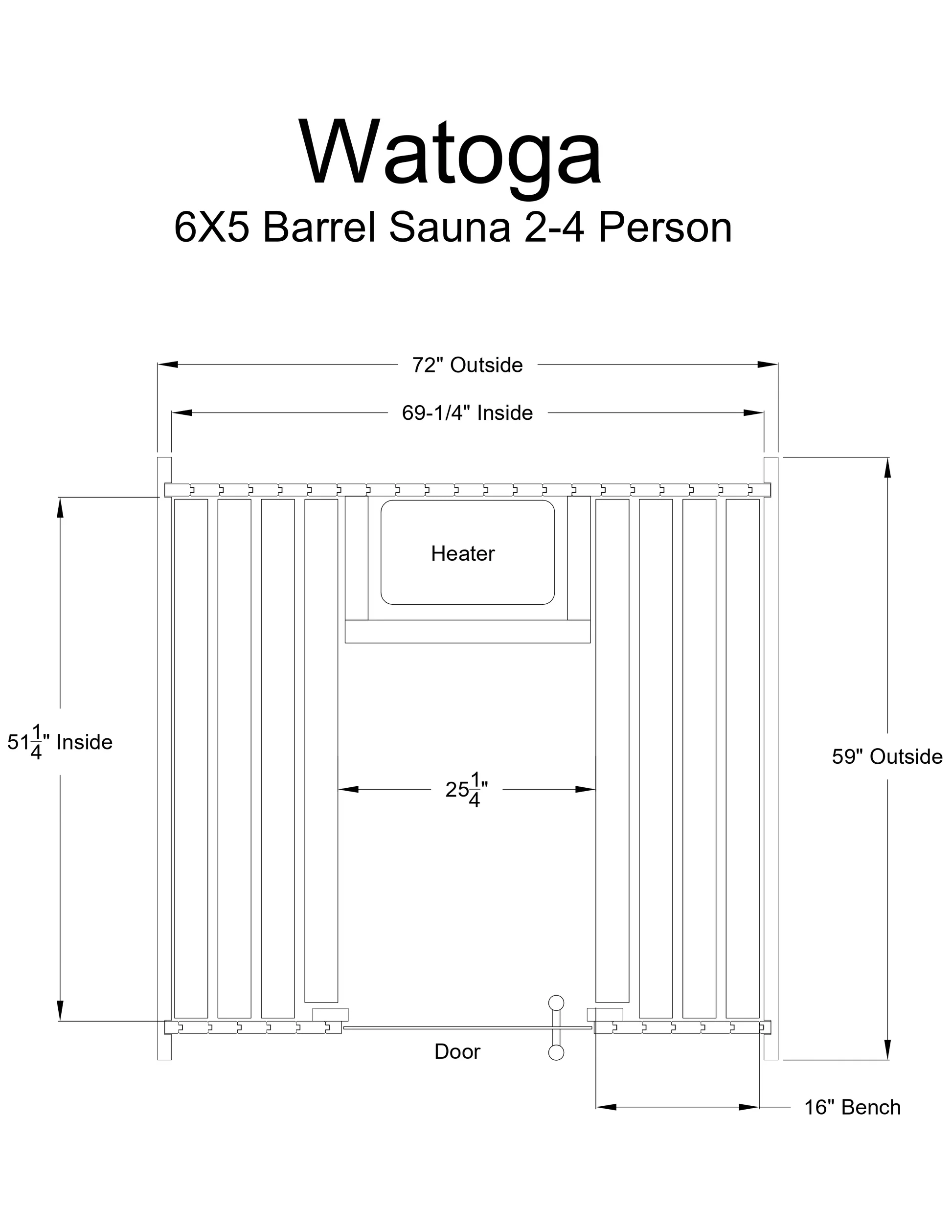 Almost Heaven Watoga 4-Person Barrel Sauna