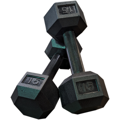 Black Hex Dumbbell