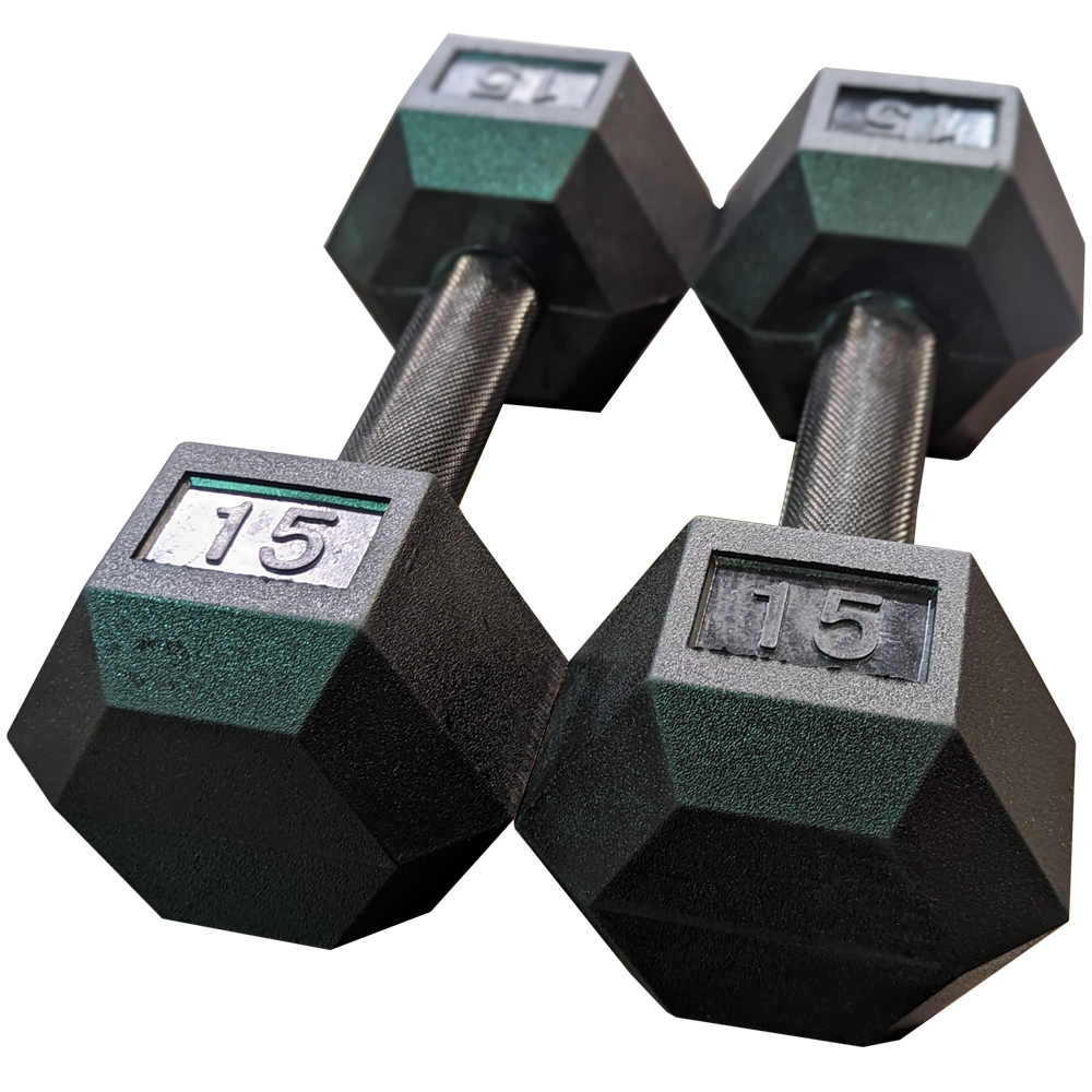 Black Hex Dumbbell