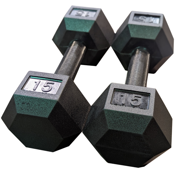 Black Hex Dumbbells & Packages