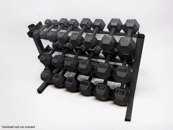 Black Hex Dumbbells & Packages
