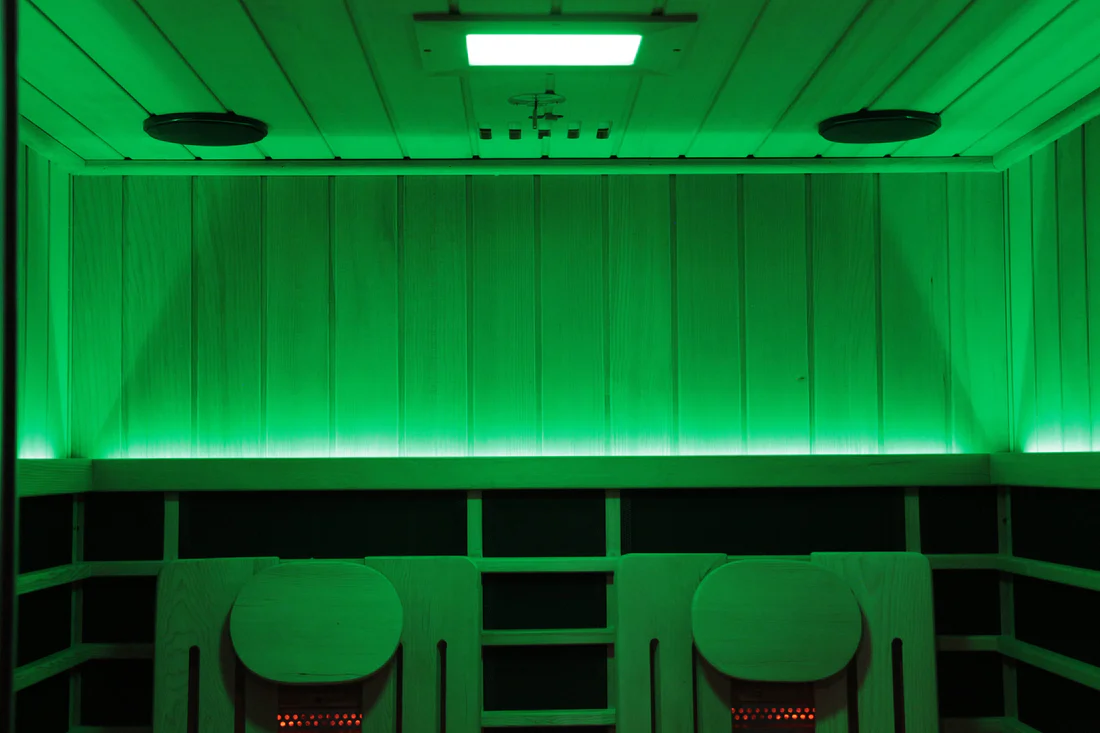 Sun Home Eclipse™ 2-Person Red Light & Infrared Sauna