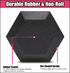 Black Hex Dumbbell