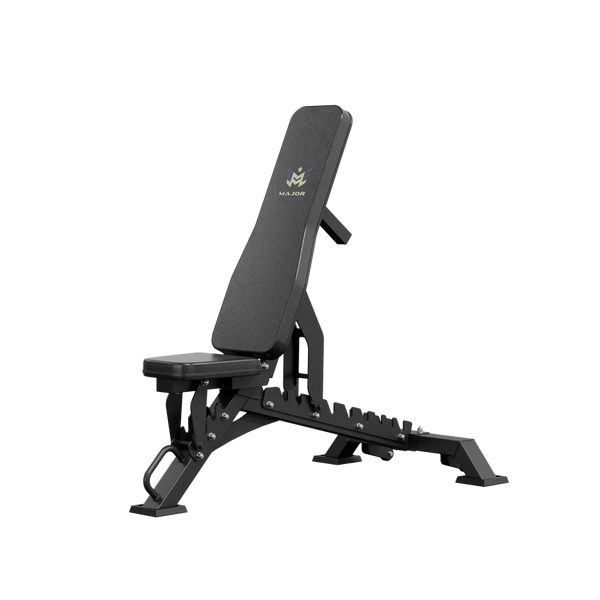 Major Fitness Adjustable Bench | 1300Lbs Capacity Weight Bench - Black