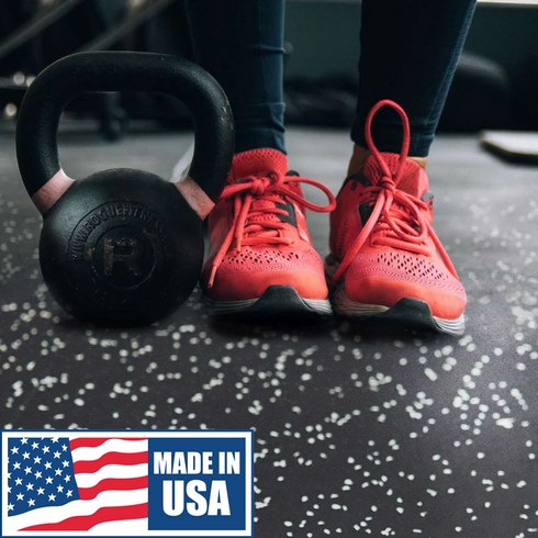 Clearance* Edge-Lock Rubber Gym Tiles