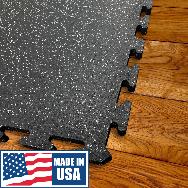 Edge-Lock Rubber Gym Tiles