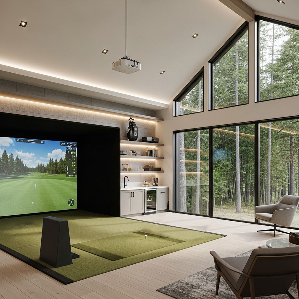 Uneekor EYE Mini W10 Golf Simulator Package