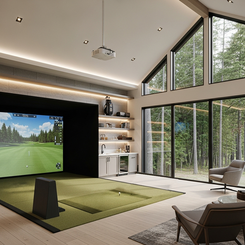 Uneekor EYE Mini W10 Golf Simulator Package