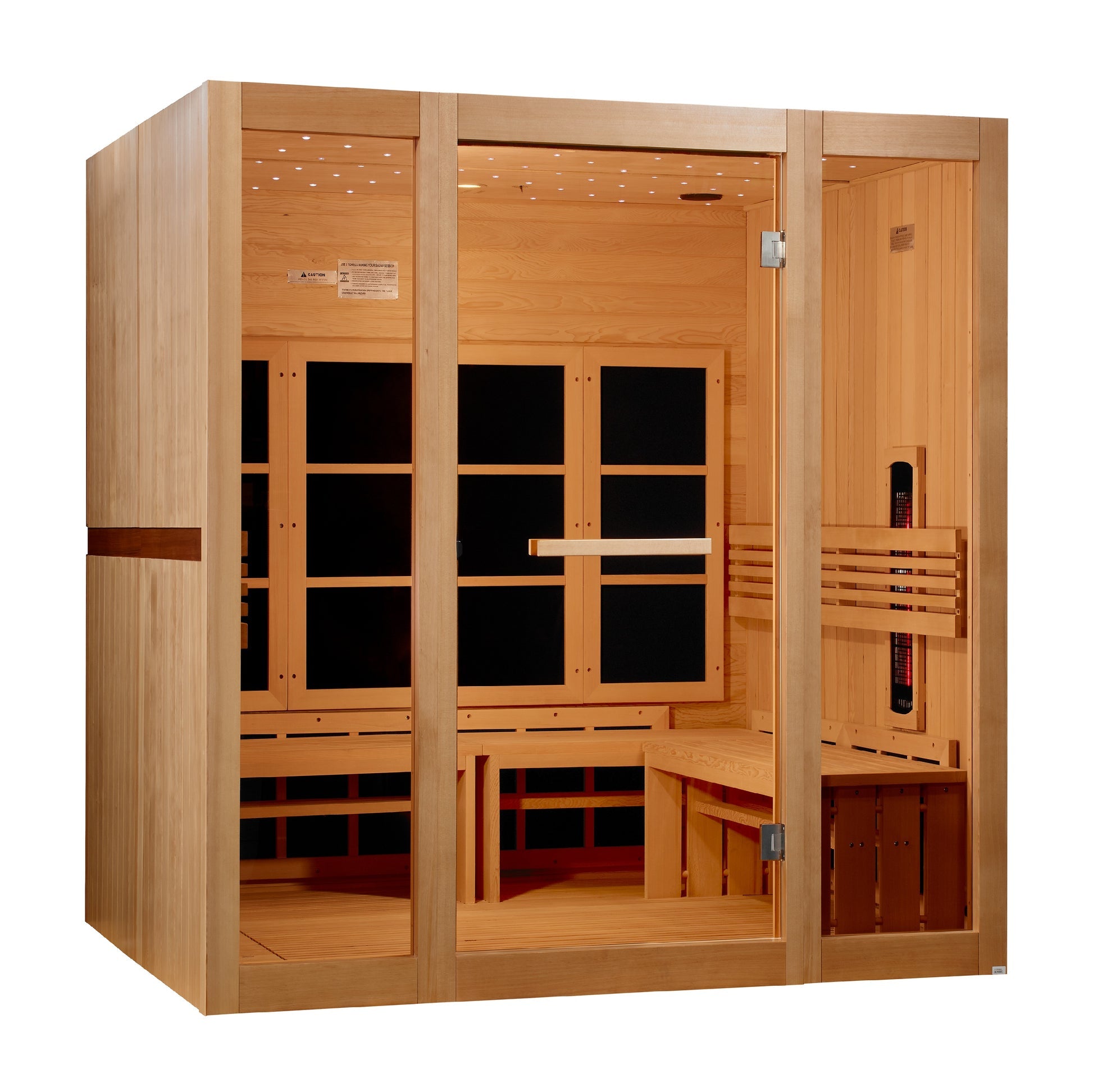 Golden Designs 8 Person Full Spectrum Near Zero EMF FAR IR Sauna