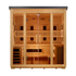 Gargellen 5 Person Hybrid (PureTech™ Full Spectrum IR or Traditional Stove) Flat Roof Outdoor Sauna (GDI-8025-01)
