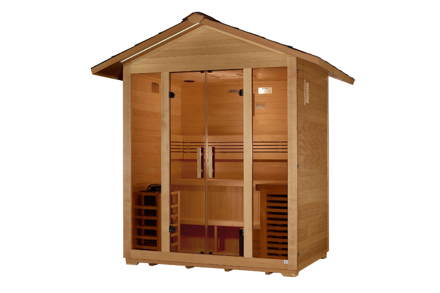 New 2026 "Vorarlberg" 5-Person Traditional Outdoor Sauna