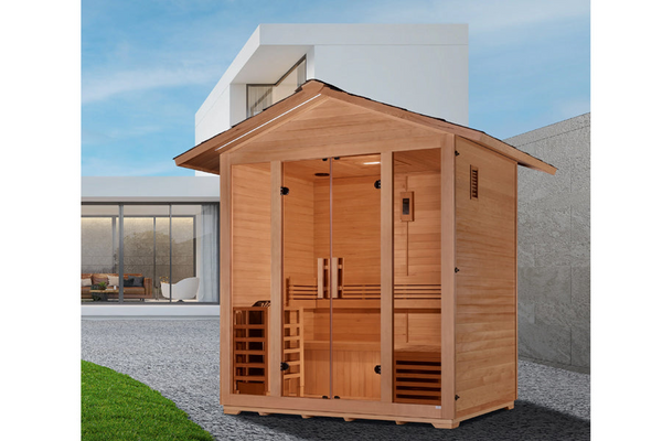 New 2026 "Vorarlberg" 5-Person Traditional Outdoor Sauna