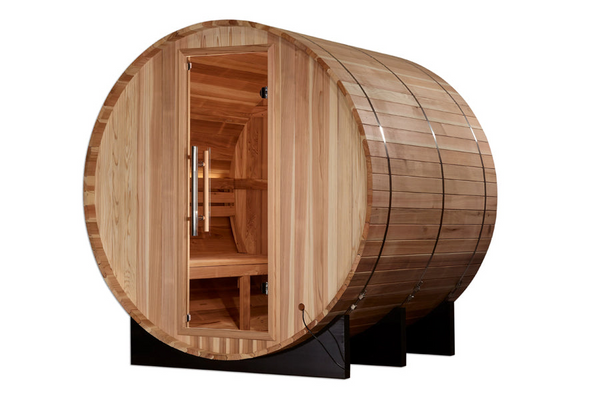 New 2026 "Arosa" 4 Person Barrel Traditional Sauna