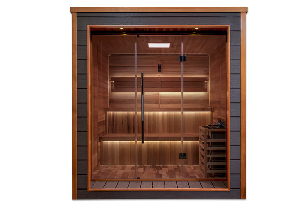 New 2026 Bergen 6-Person Outdoor-Indoor Traditional Sauna