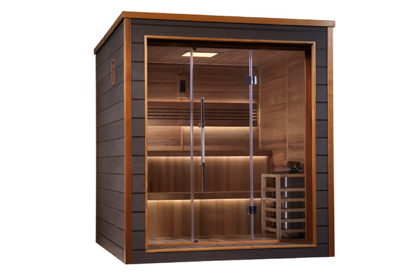 New 2026 Bergen 6-Person Outdoor-Indoor Traditional Sauna