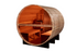 New 2026 "Zurich" 4 Person Barrel Traditional Sauna (w/ Bronze Privacy View)