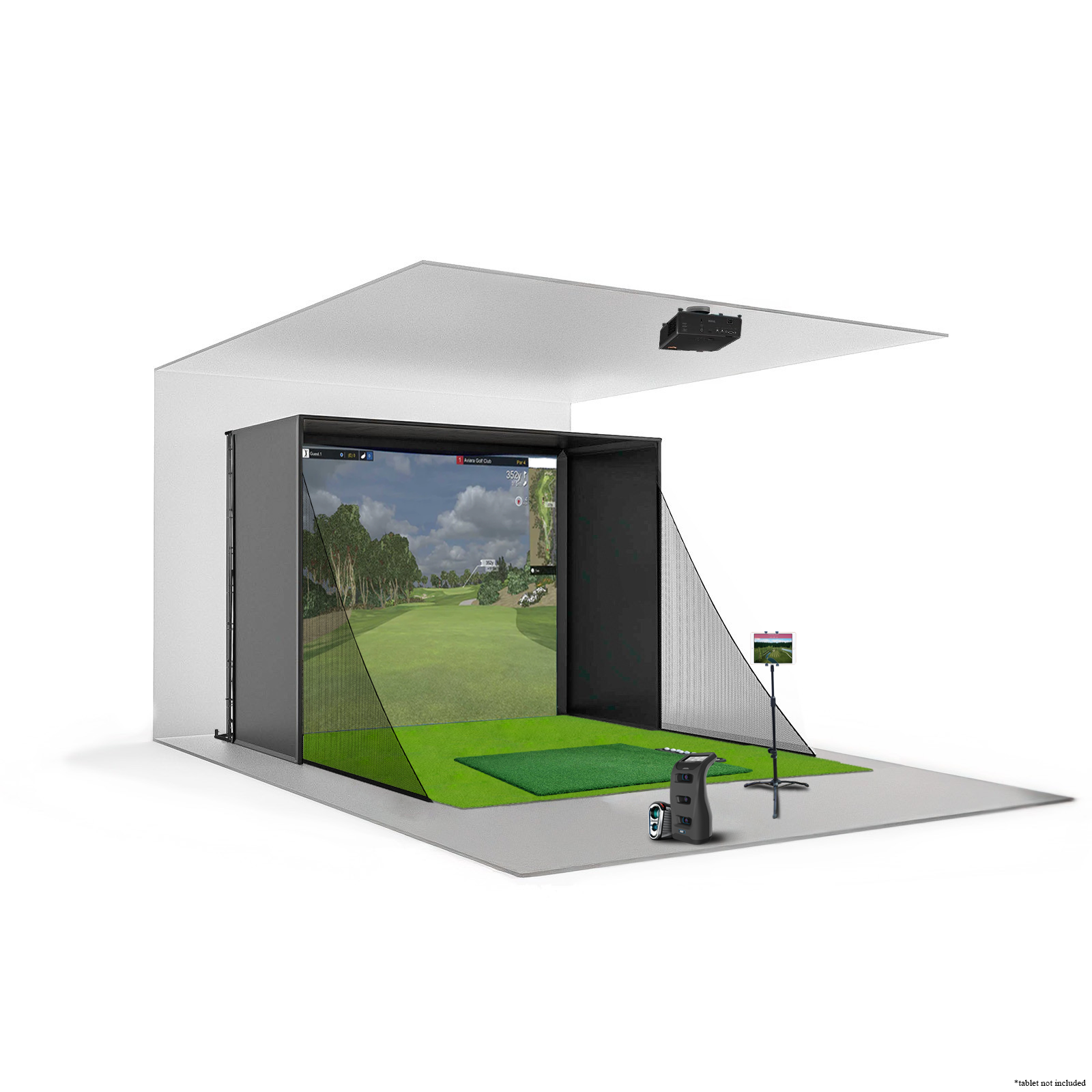 Golf Simulator Package 3: The Front Nine Deluxe