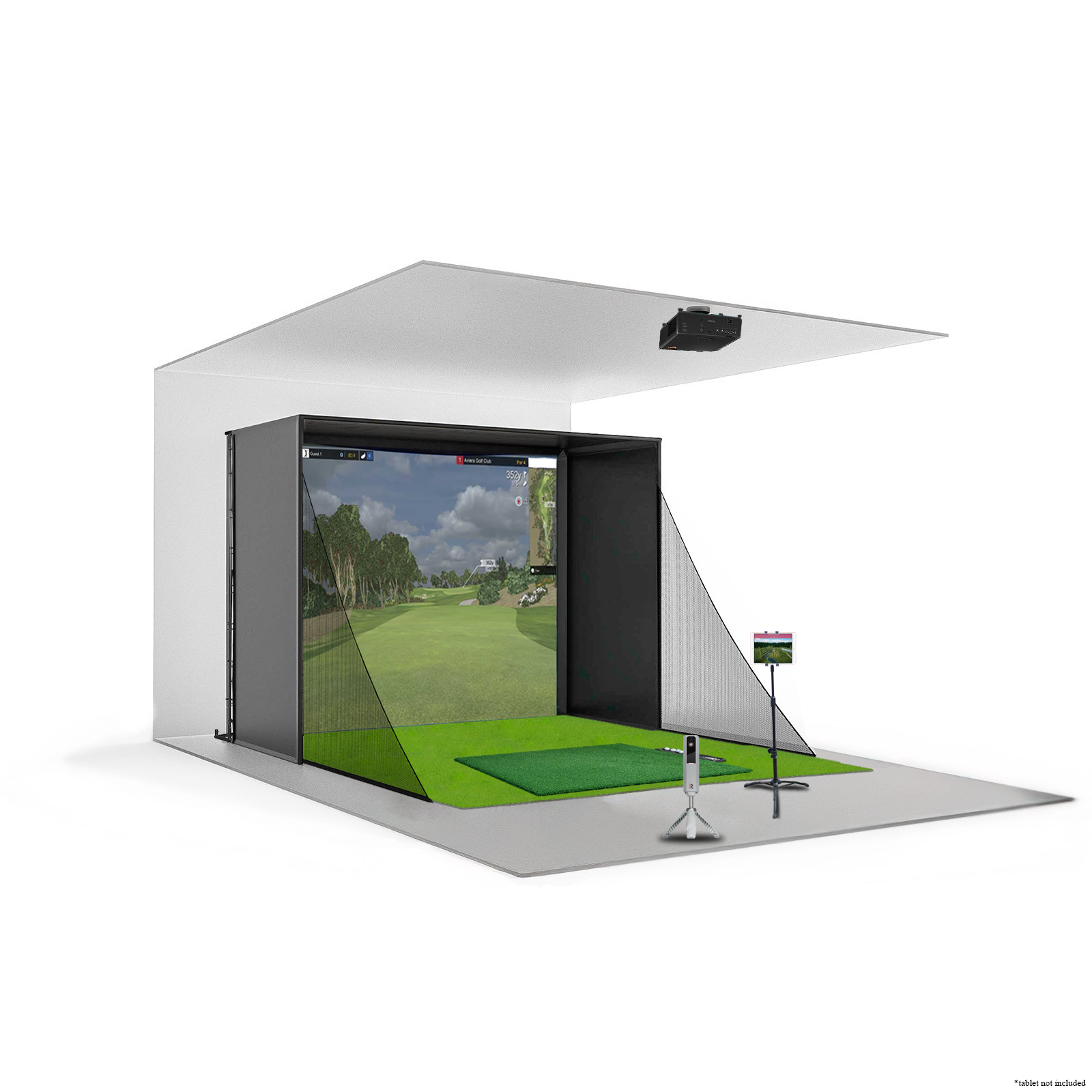 Golf Simulator Package 3: The Front Nine Deluxe