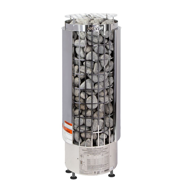 Harvia 9.0kW Stainless Steel Cilindro Heater | Built-in Controls