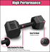 Black Hex Dumbbell