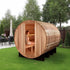 New 2026 "Klosters" 6 Person Barrel Traditional Sauna - Pacific Cedar