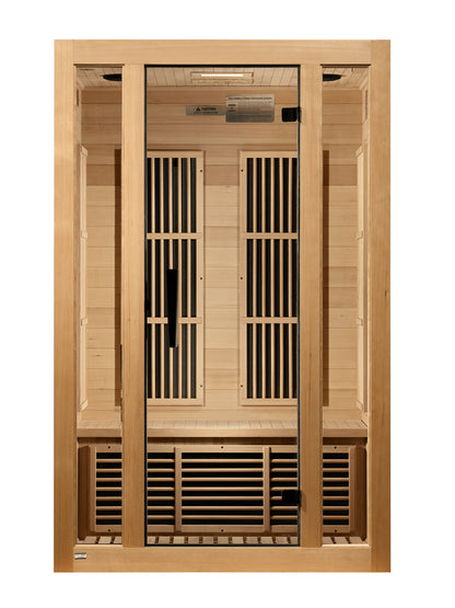 New 2026 Maxxus "Seattle" 2 Person Near Zero EMF FAR IR Sauna (MX-J206-01-ZF)