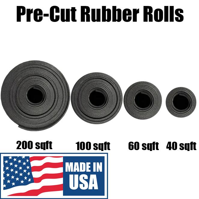 Pre-Cut Rubber Flooring Rolls