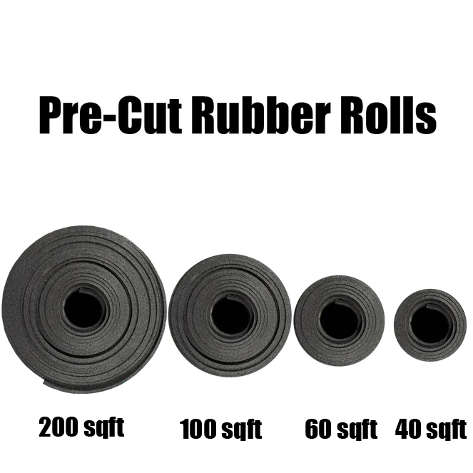 Overstock Pre-Cut Rubber Flooring Rolls